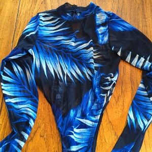 Love Culture sheer long sleeve body suit